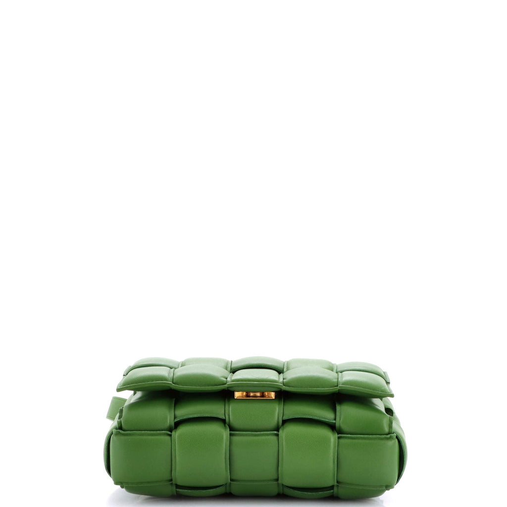 Cassette Crossbody Bag Padded Maxi Intrecciato Leather