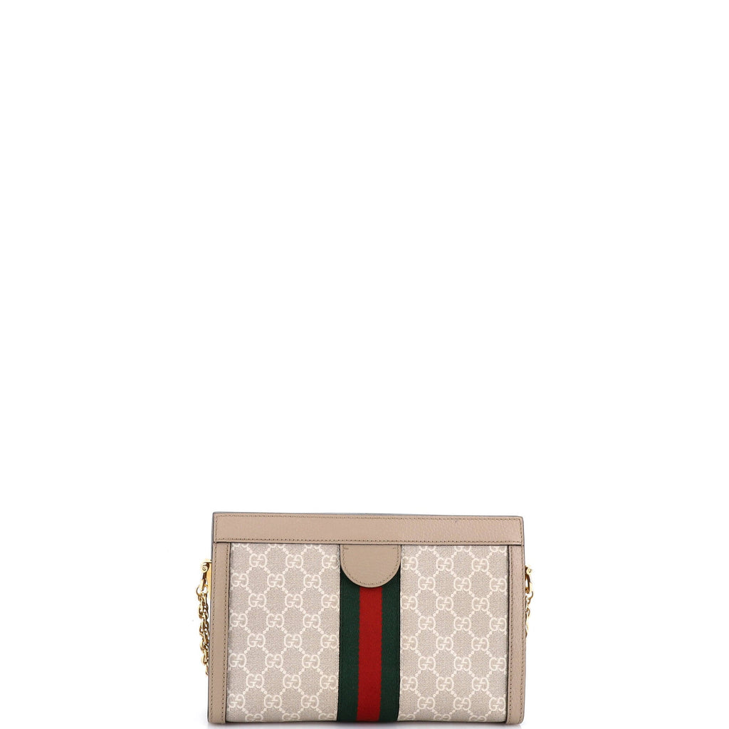 Ophidia Chain Shoulder Bag GG Coated Canvas Small