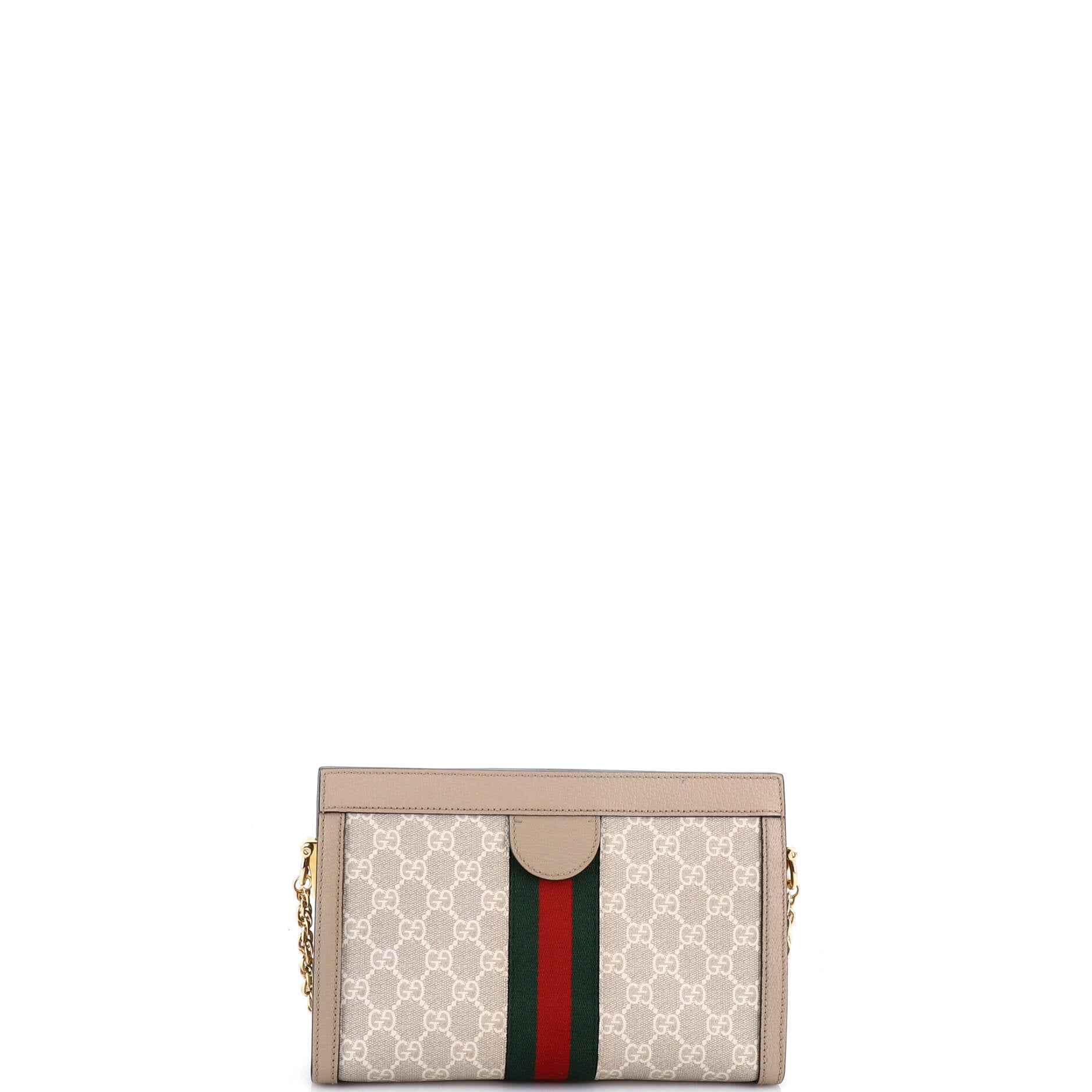 Ophidia Chain Shoulder Bag GG Coated Canvas Small