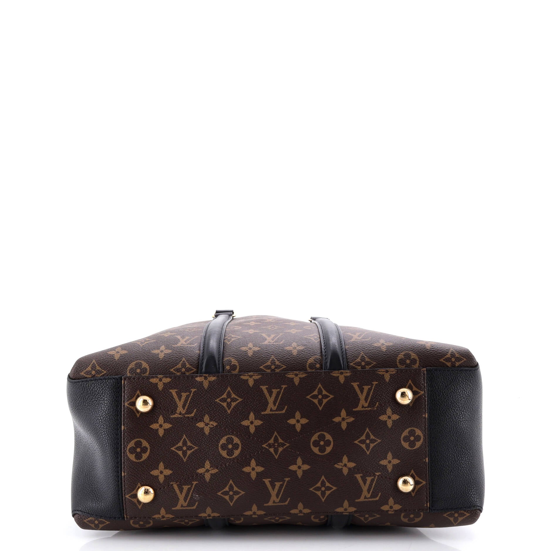 Soufflot Tote Monogram Canvas with Leather MM