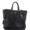 Side Zip Convertible Tote Vitello Daino Large