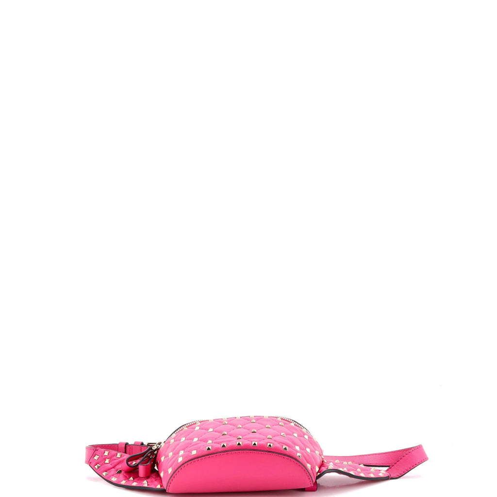 Rockstud Spike Belt Bag Quilted Leather