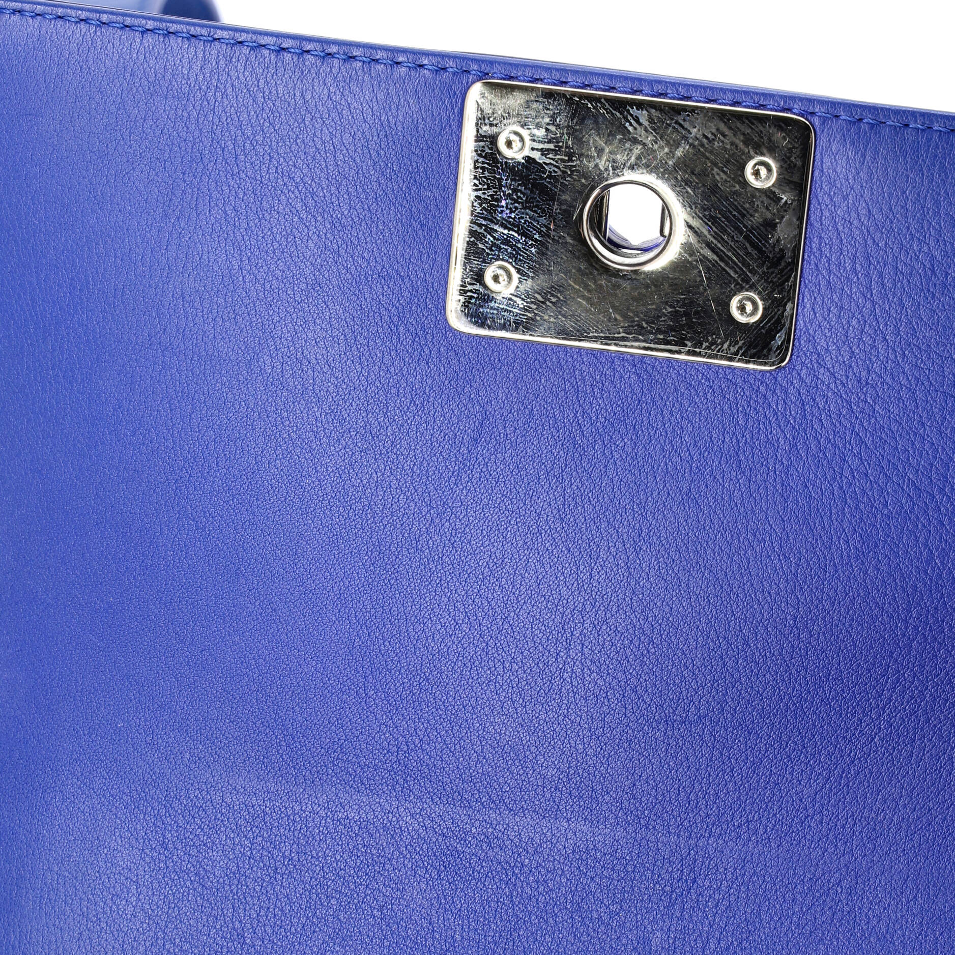 Boy Flap Bag Quilted Plexiglass Patent Small
