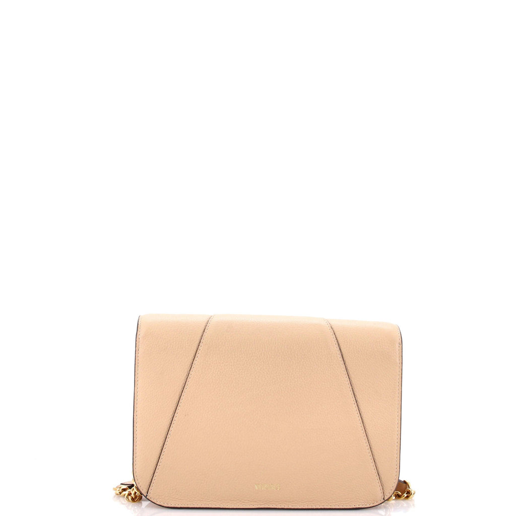 Virtus Chain Flap Shoulder Bag Leather Medium