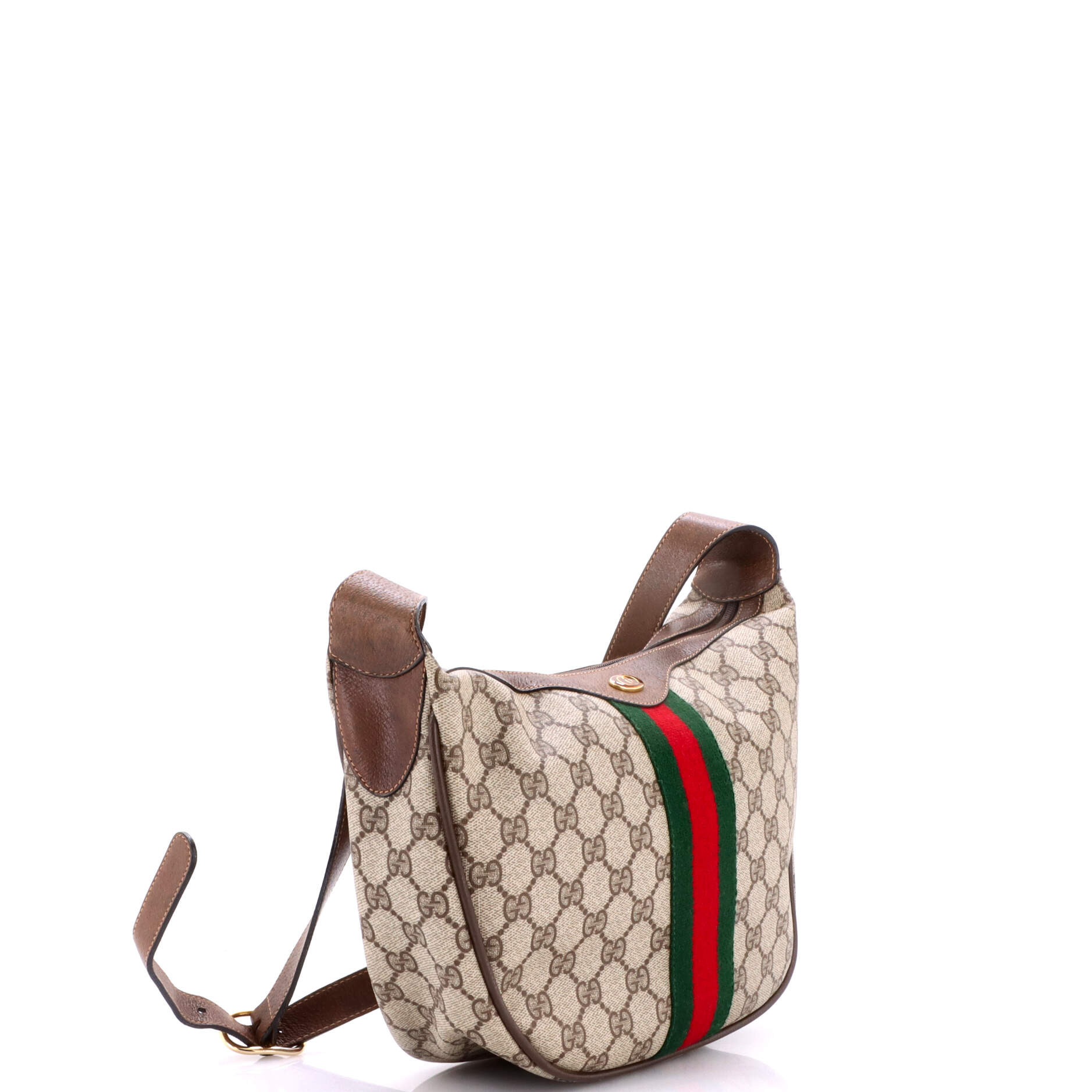 Ophidia Half Moon Hobo GG Coated Canvas Small