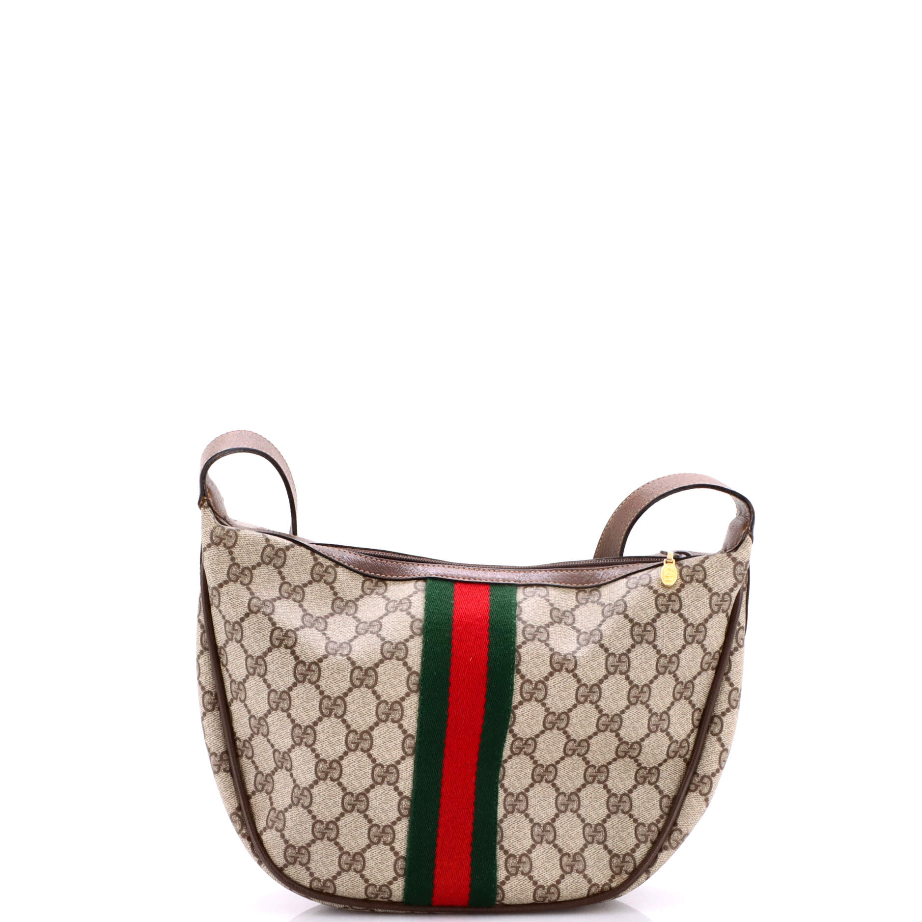 Ophidia Half Moon Hobo GG Coated Canvas Small