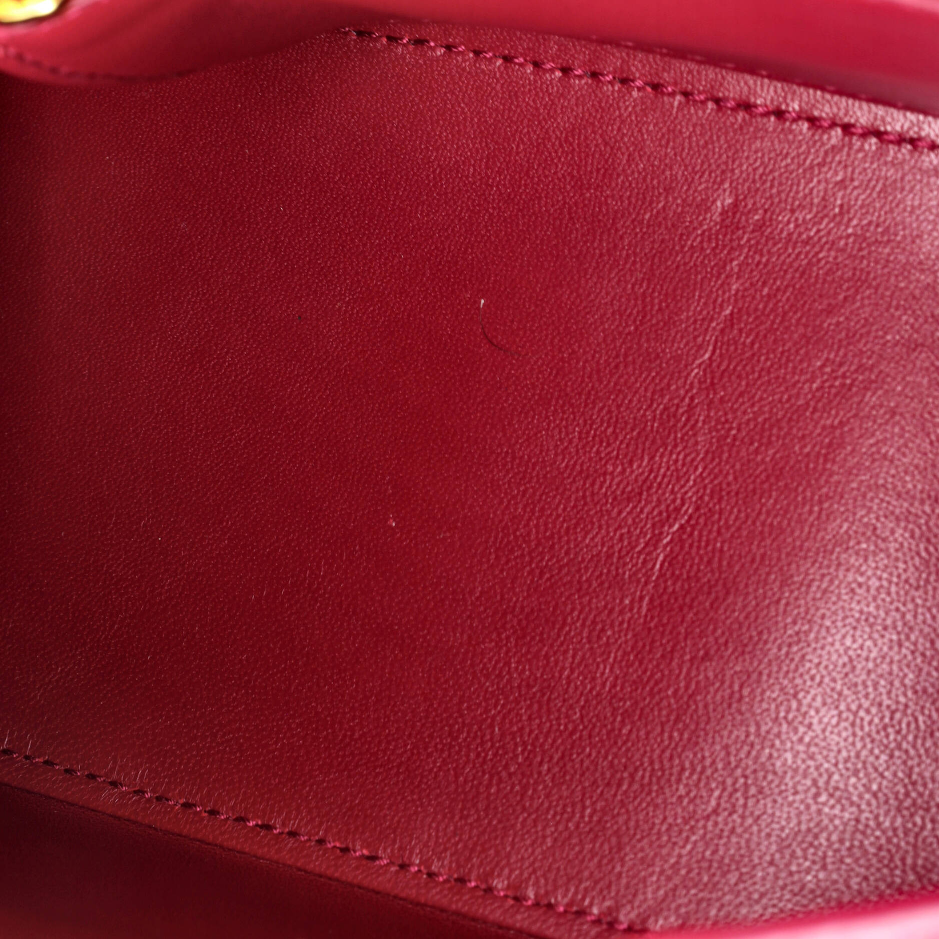 Hourglass Top Handle Bag Crocodile Embossed Leather Small