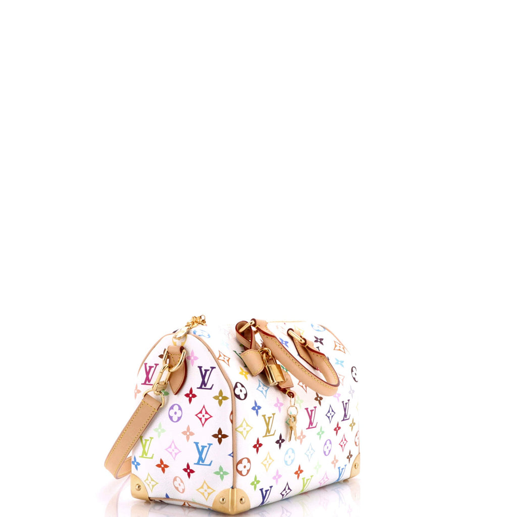 x Takashi Murakami Speedy Soft Bandouliere Bag Monogram Multicolor 25