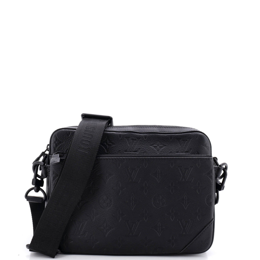 Trio Messenger Bag Monogram Shadow Leather