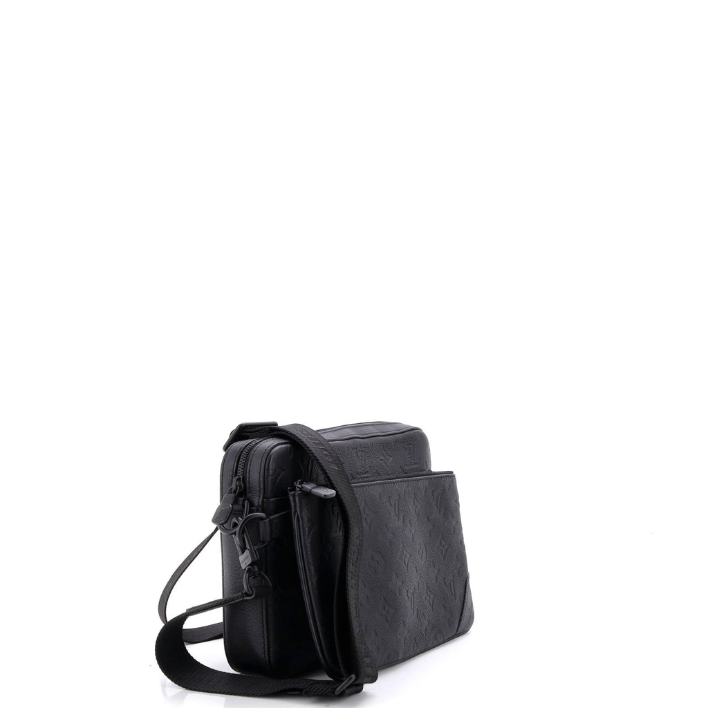Trio Messenger Bag Monogram Shadow Leather