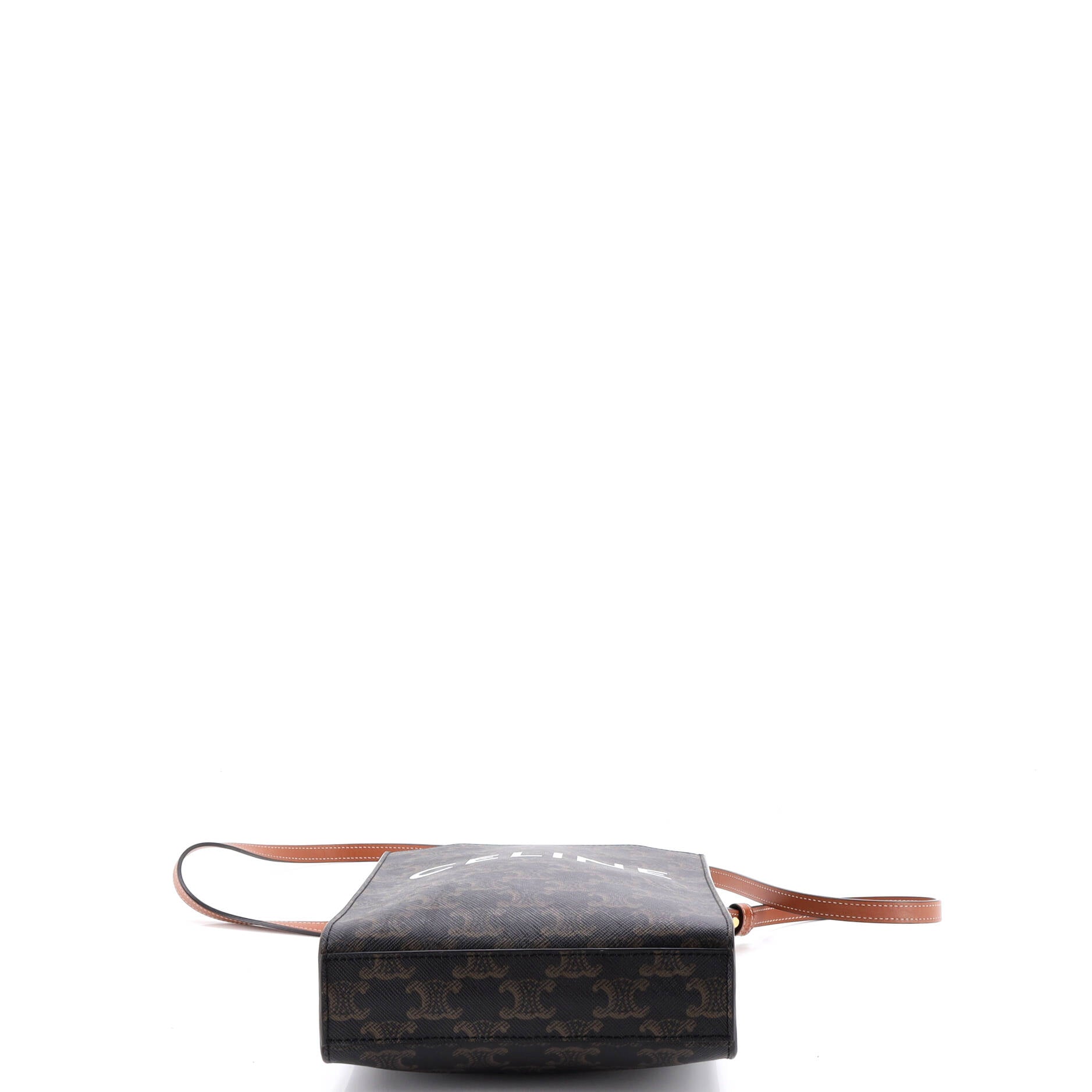 Vertical Cabas Tote Triomphe Coated Canvas Mini