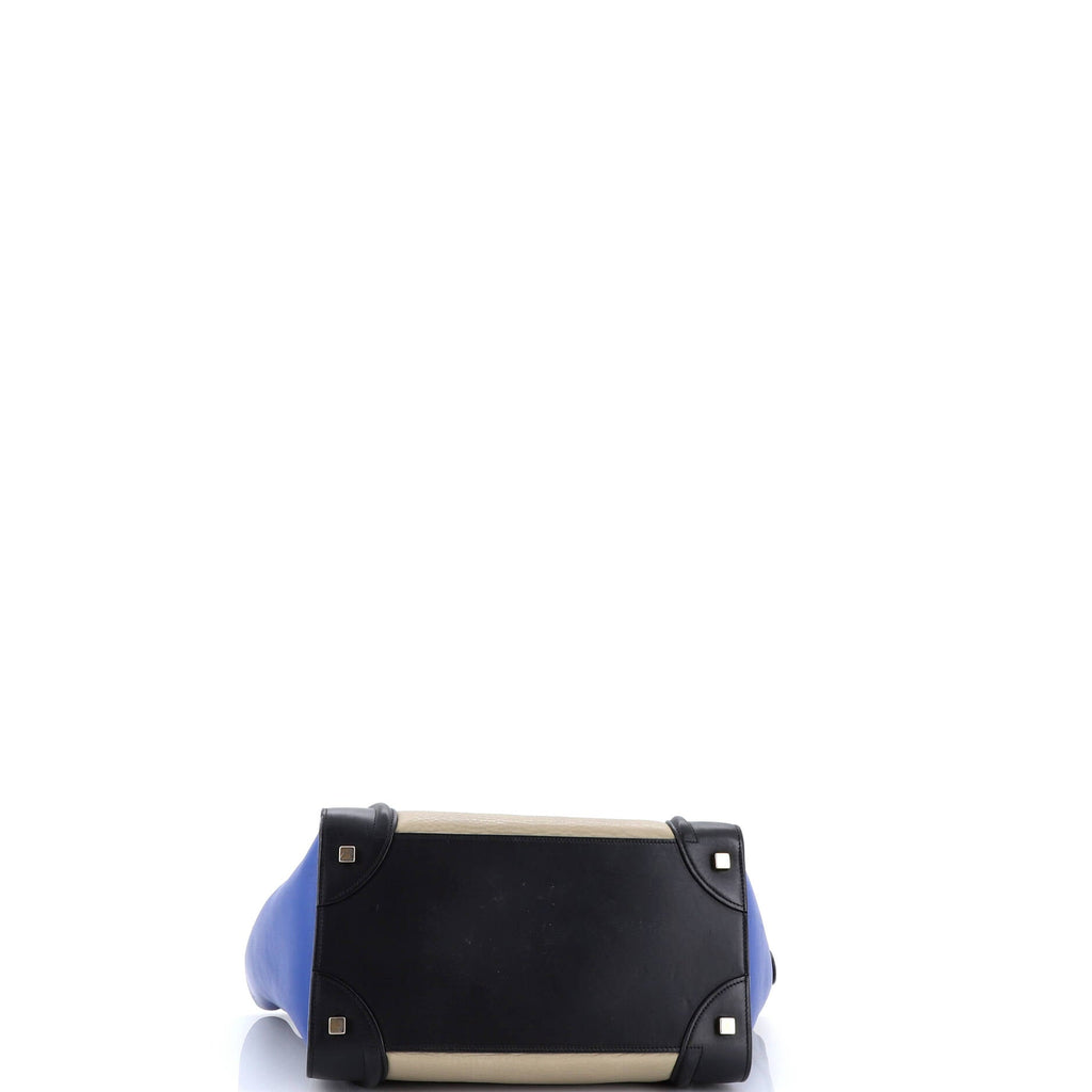 Tricolor Luggage Bag Leather Mini