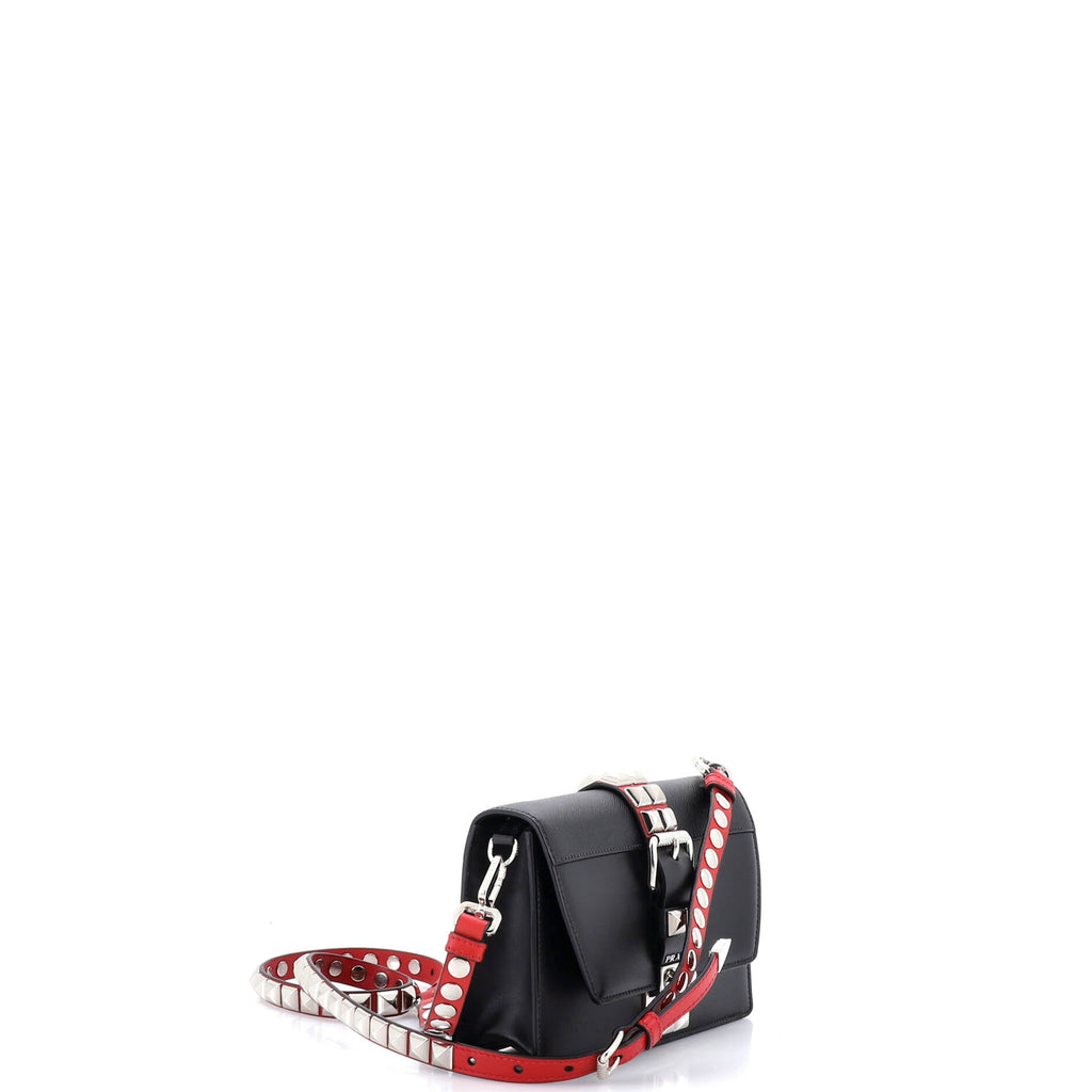 Elektra Shoulder Bag Studded Leather Small