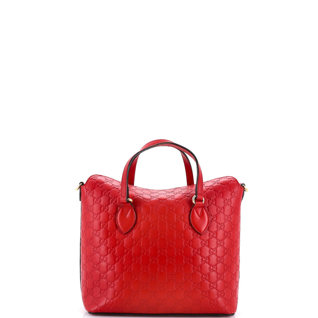 Signature Fold Over Tote Guccissima Leather Medium
