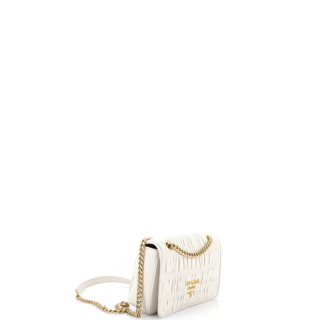 Chain Flap Shoulder Bag Nappa Gaufre Small