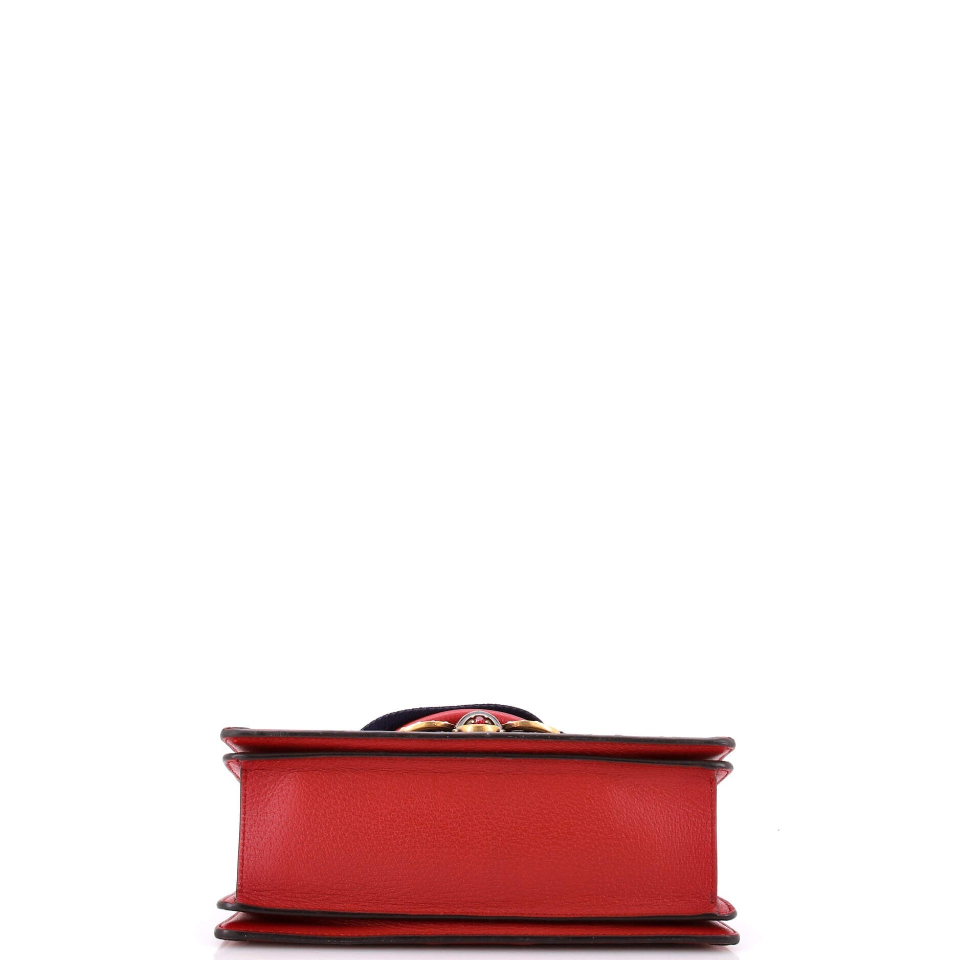 Queen Margaret Top Handle Bag GG Coated Canvas with Leather Small