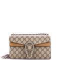 Dionysus Bag GG Coated Canvas with Crystal Embellished Metal Small
