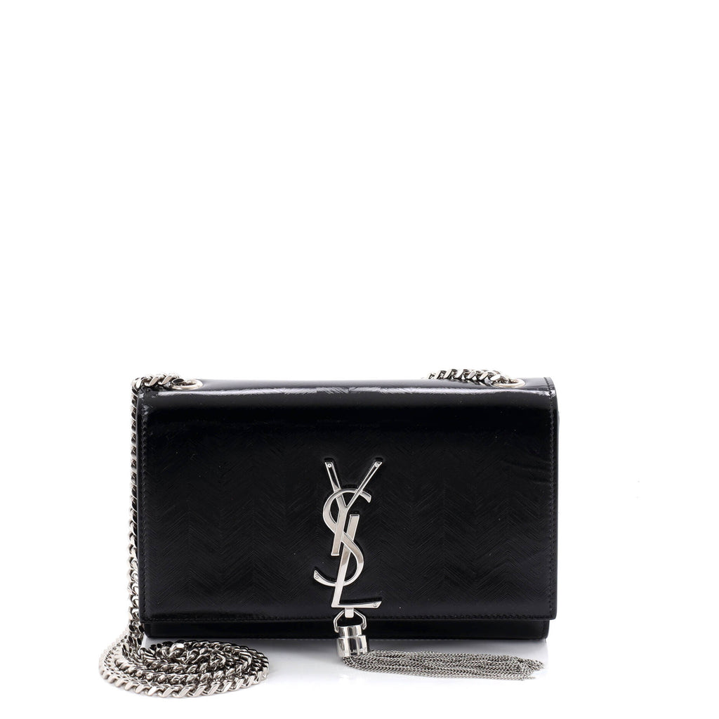 Classic Monogram Tassel Crossbody Bag Patent Medium