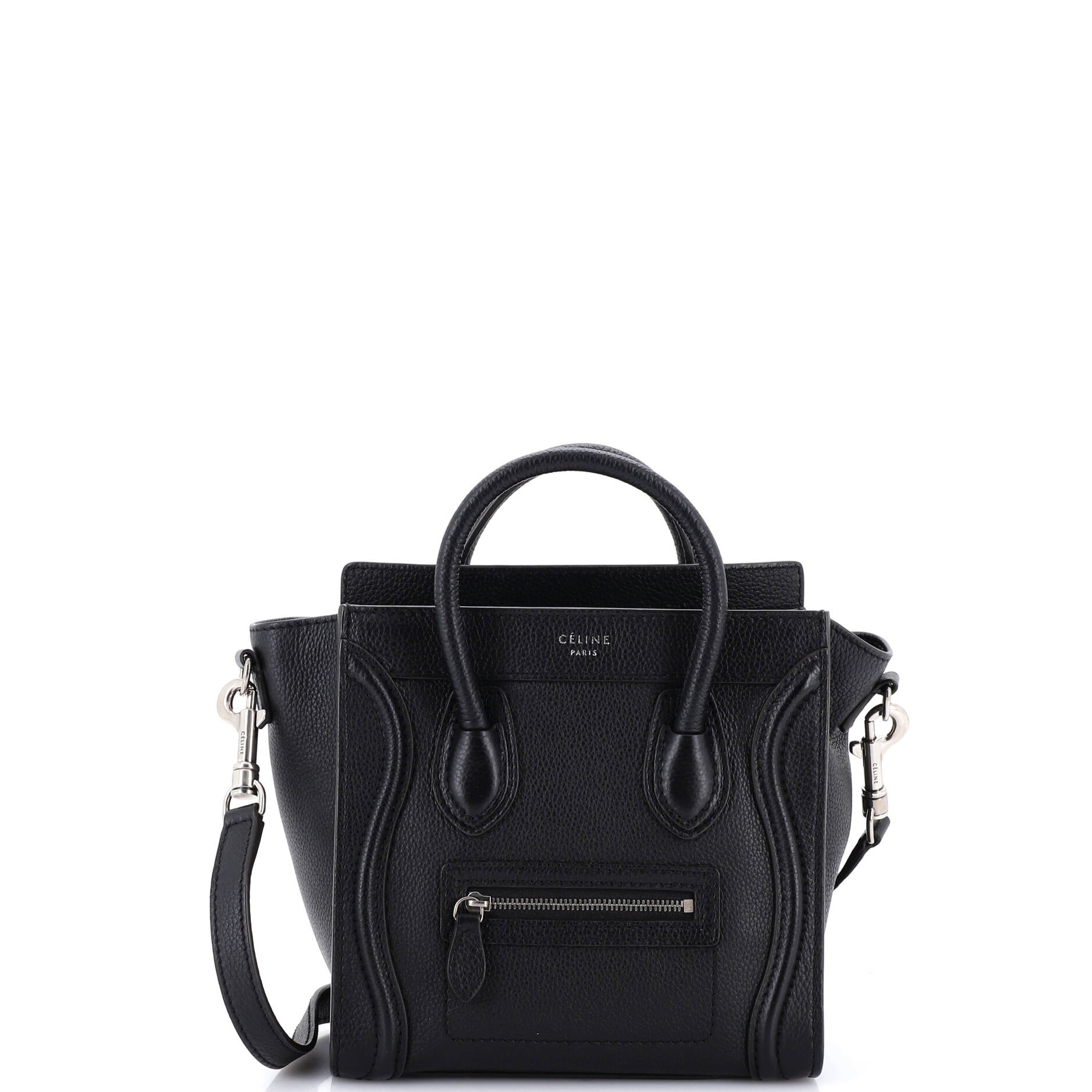 Luggage Bag Grainy Leather Nano