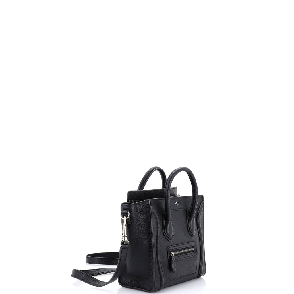 Luggage Bag Grainy Leather Nano