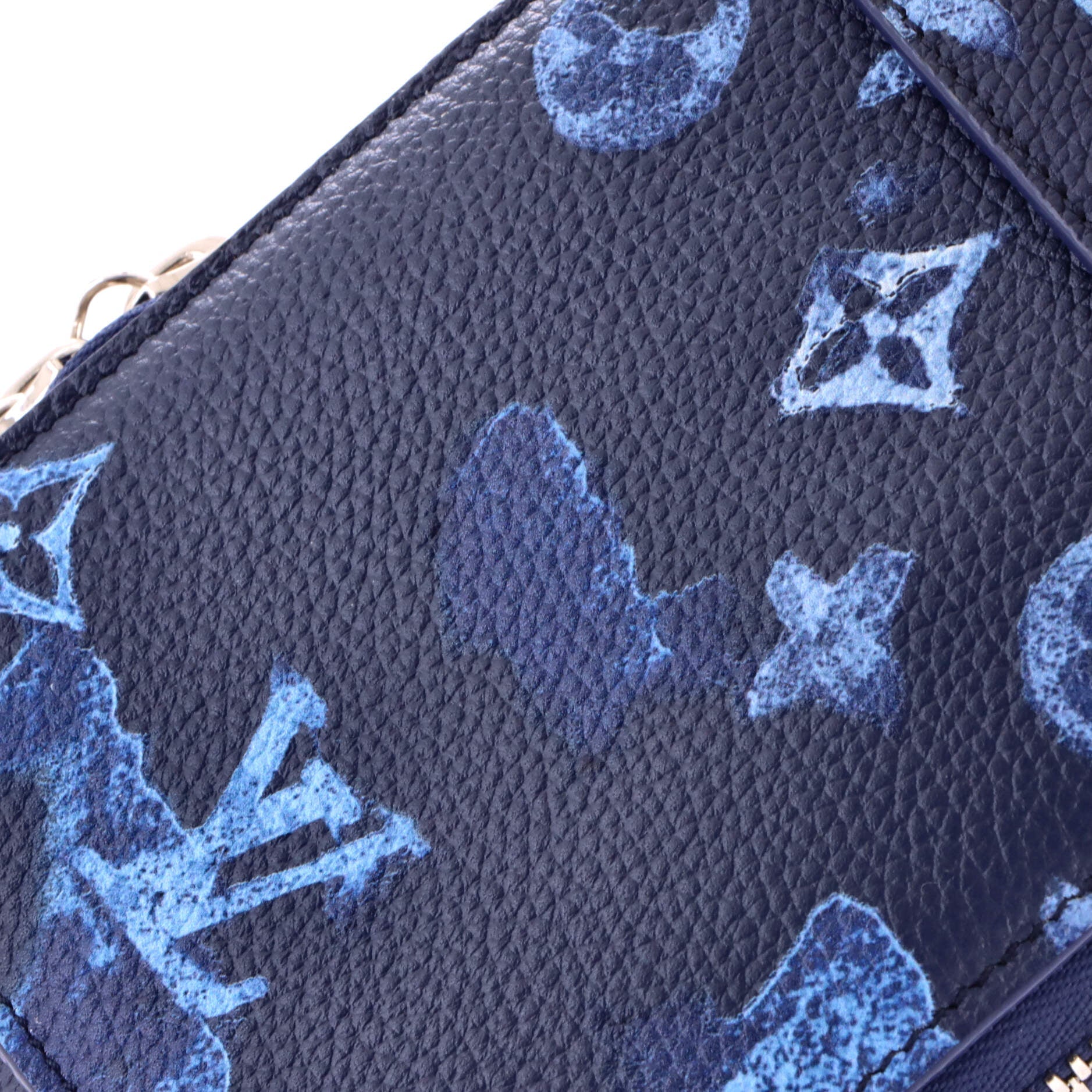 Phone Pouch Limited Edition Monogram Ink Watercolor Leather