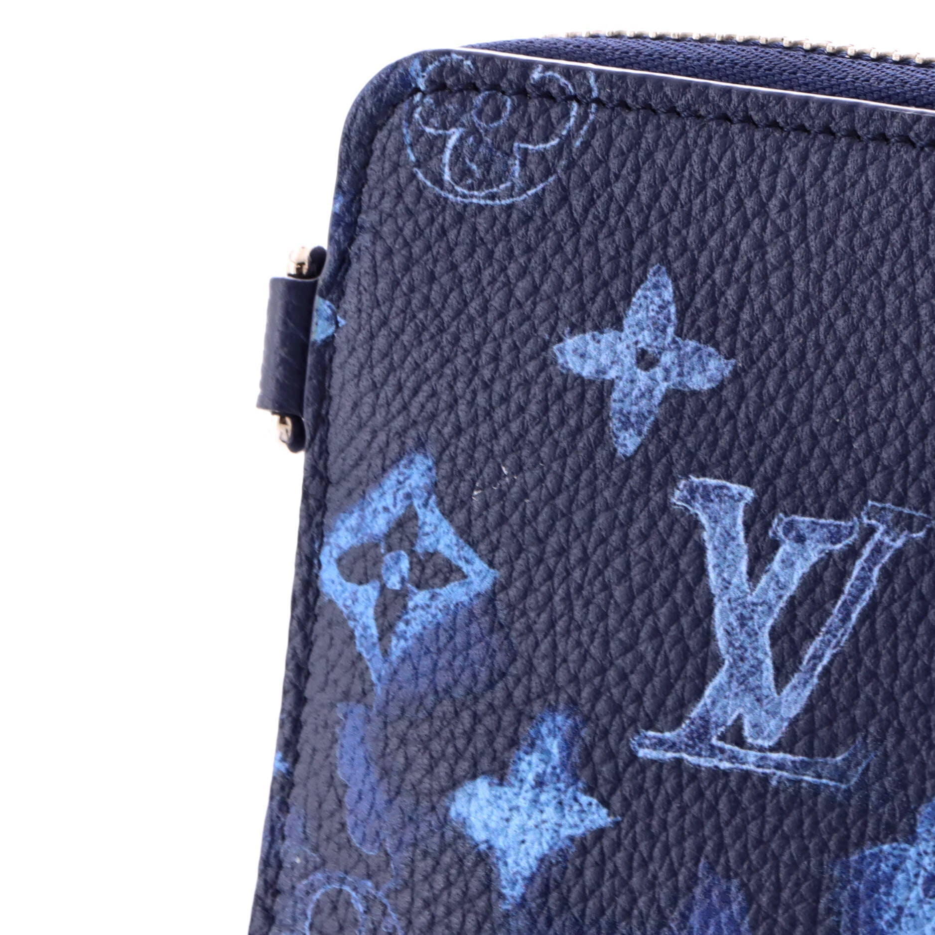 Phone Pouch Limited Edition Monogram Ink Watercolor Leather