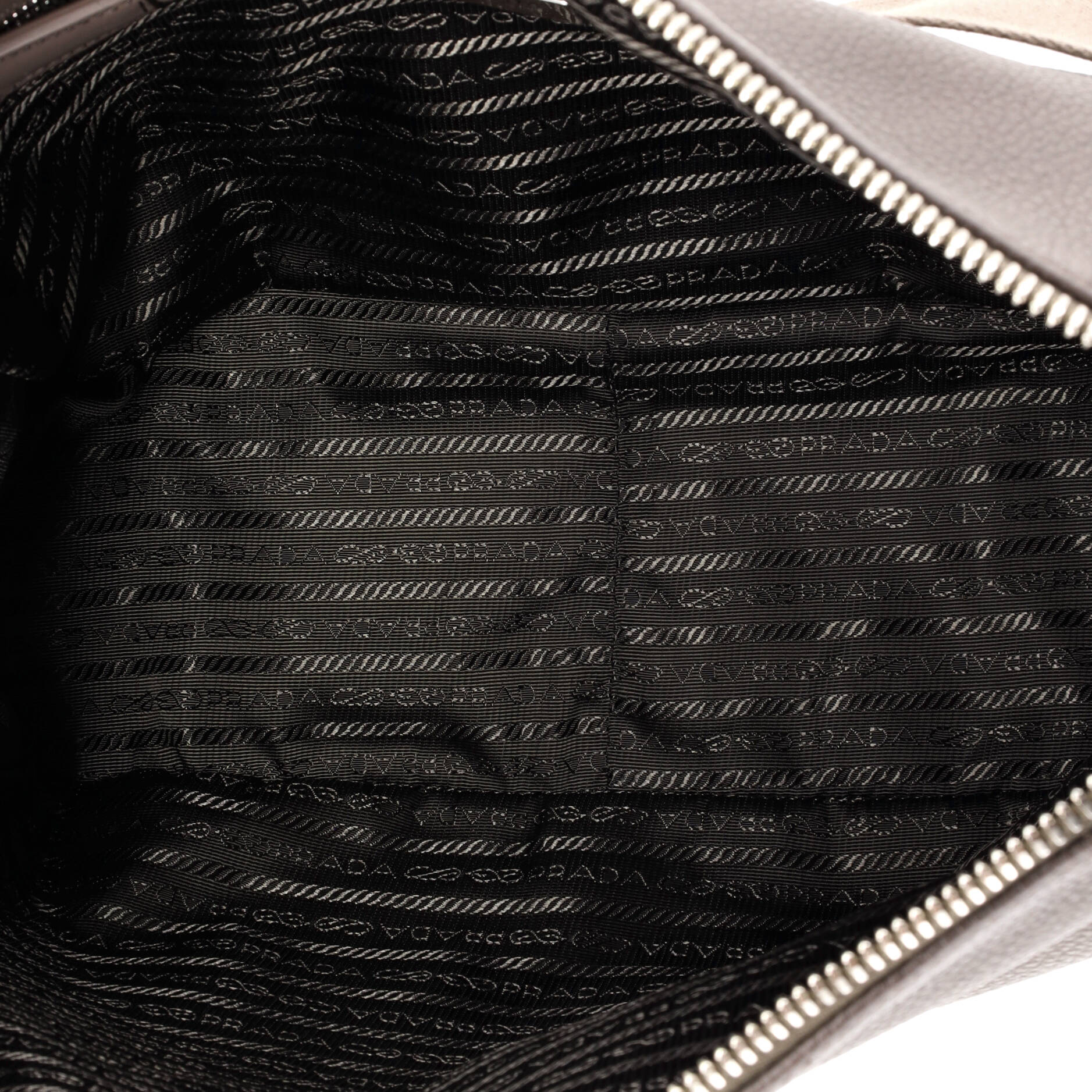 Zip Shoulder Bag Vitello Daino Large