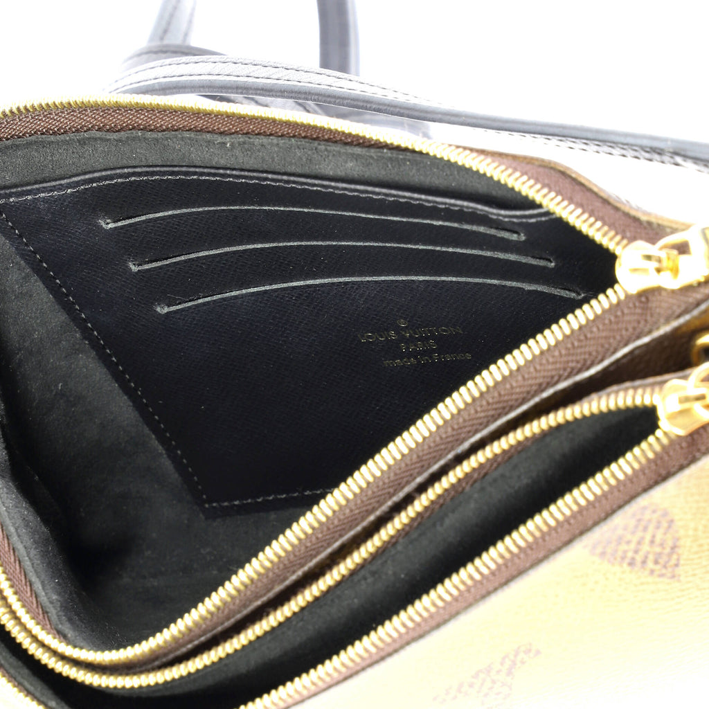 Double Zip Pochette Reverse Monogram Giant
