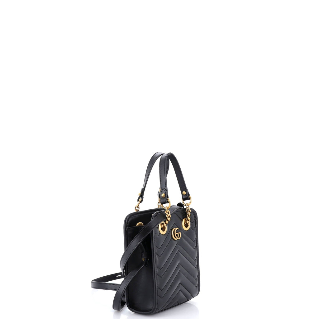 GG Marmont Handle Crossbody Bag Matelasse Leather Mini