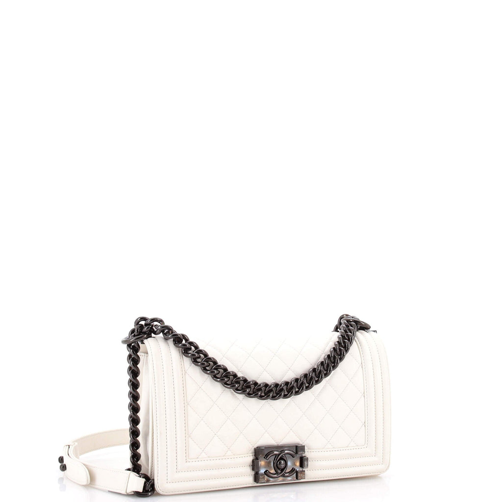 Boy Flap Bag Quilted Lambskin Old Medium