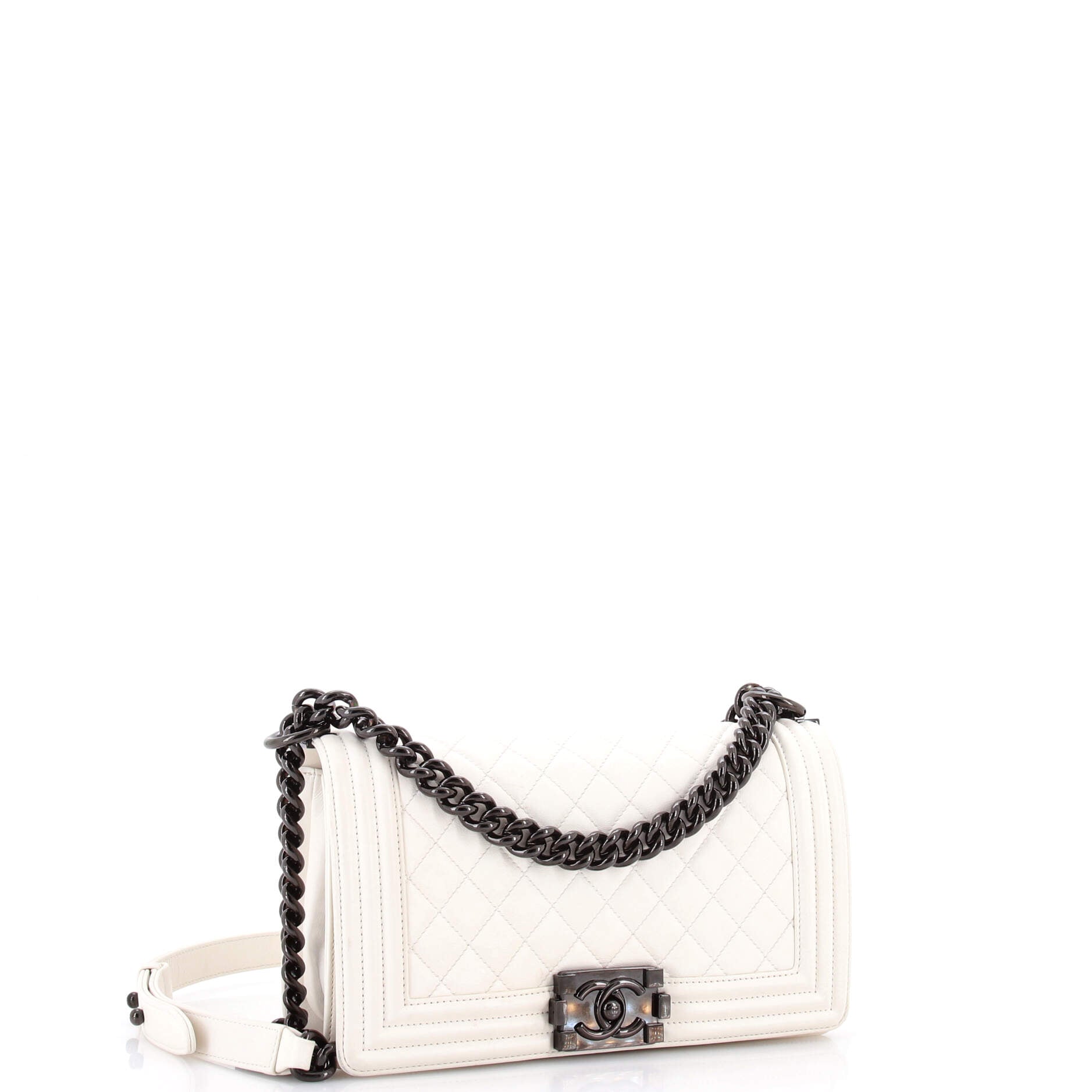 Boy Flap Bag Quilted Lambskin Old Medium