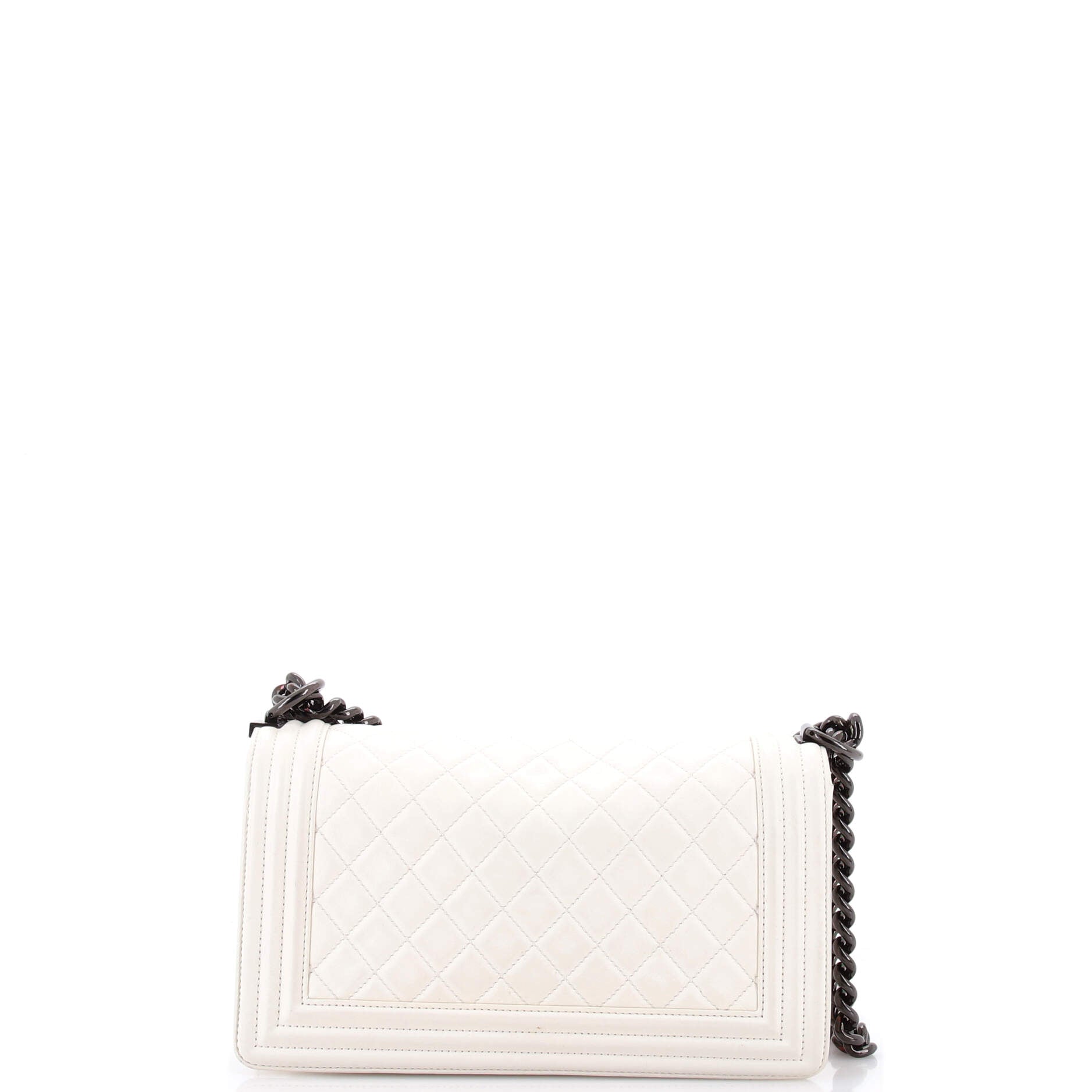 Boy Flap Bag Quilted Lambskin Old Medium