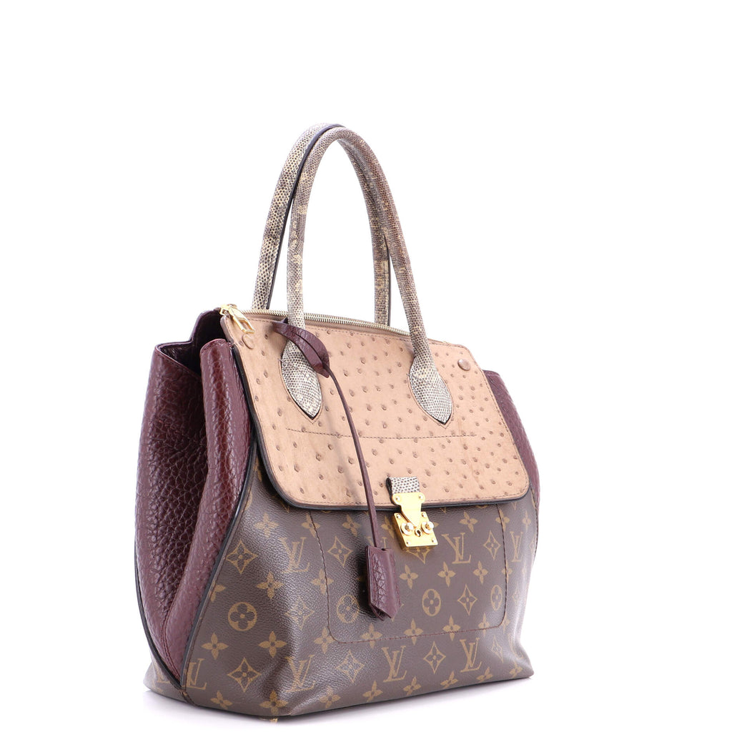Majestueux Tote Monogram Canvas and Exotics MM