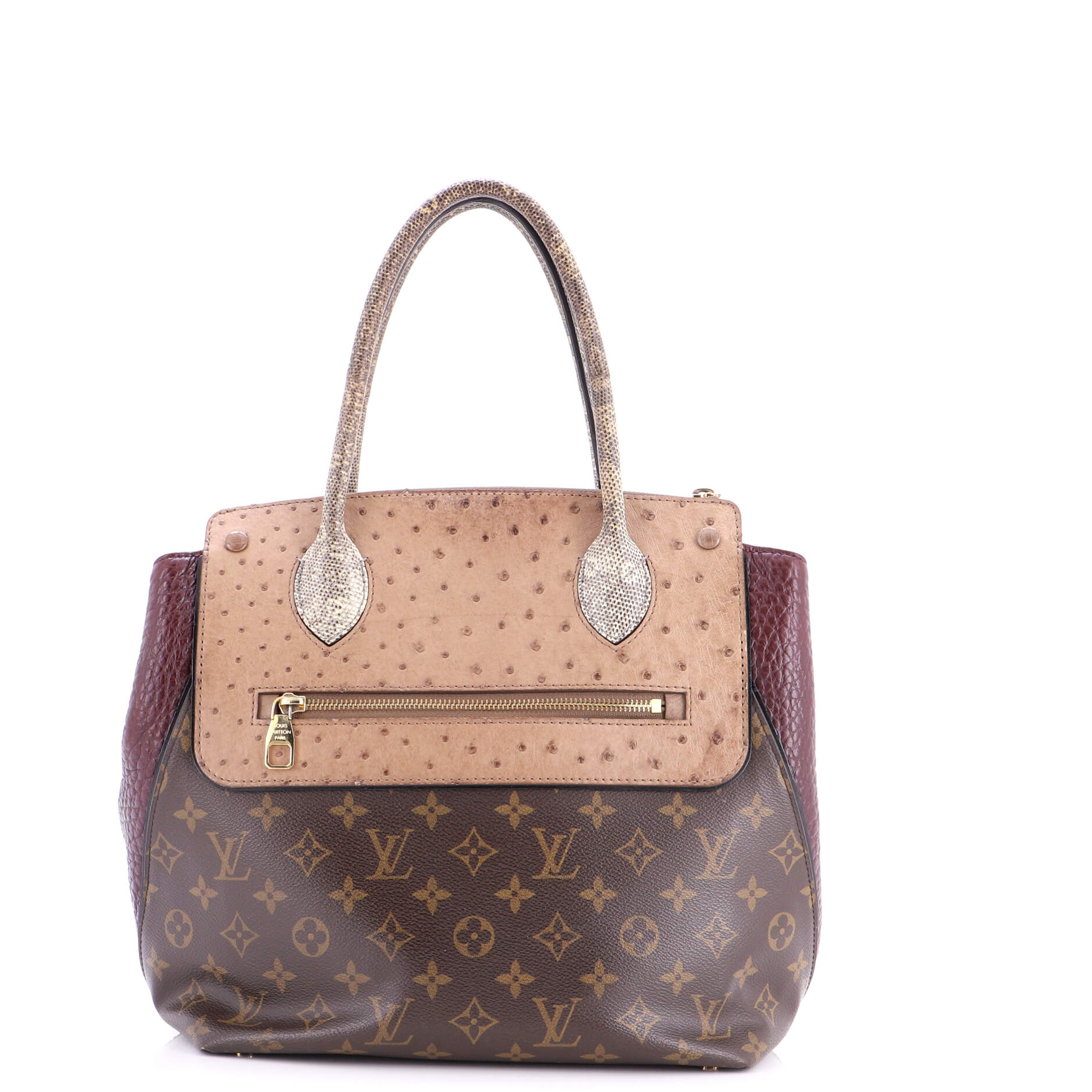 Majestueux Tote Monogram Canvas and Exotics MM