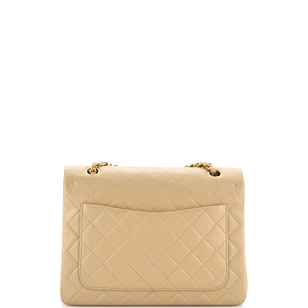Vintage Square CC Flap Bag Quilted Lambskin Medium