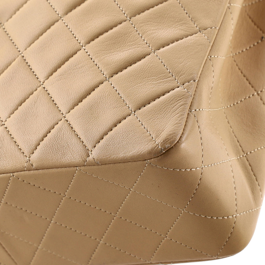 Vintage Square CC Flap Bag Quilted Lambskin Medium