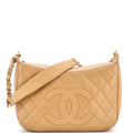 Timeless CC Chain Shoulder Bag Quilted Caviar Medium