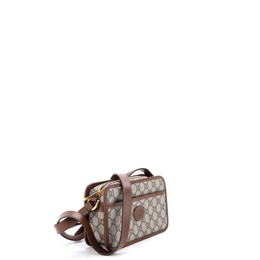 Interlocking G Patch Camera Bag GG Coated Canvas Mini