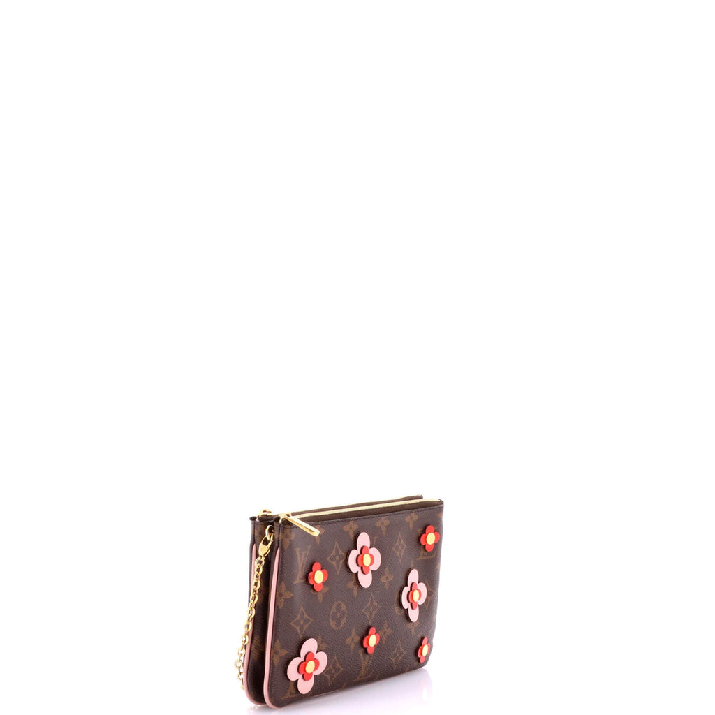 Double Zip Pochette Limited Edition Blooming Flowers Monogram Canvas