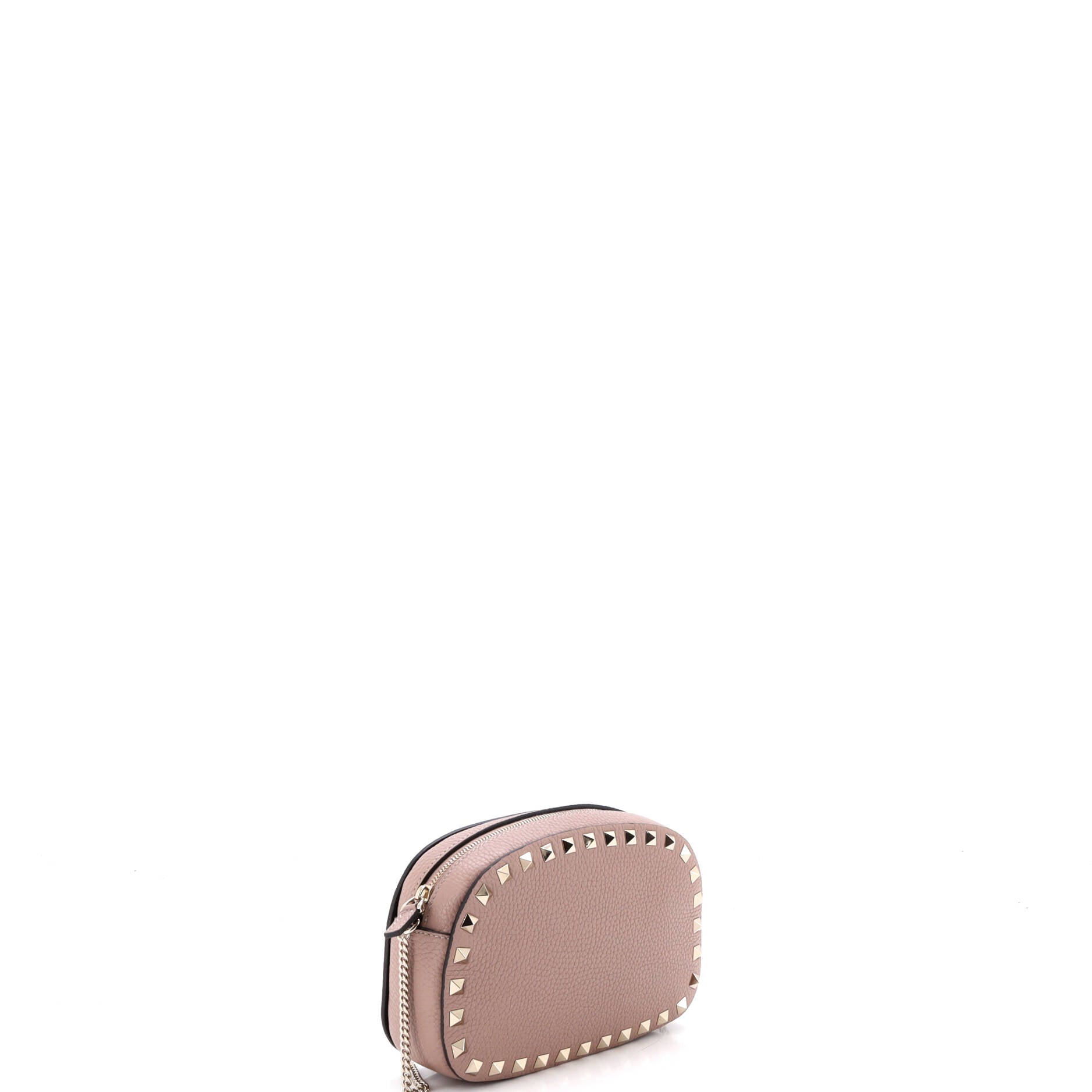 Rockstud Chain Camera Crossbody Bag Leather Small