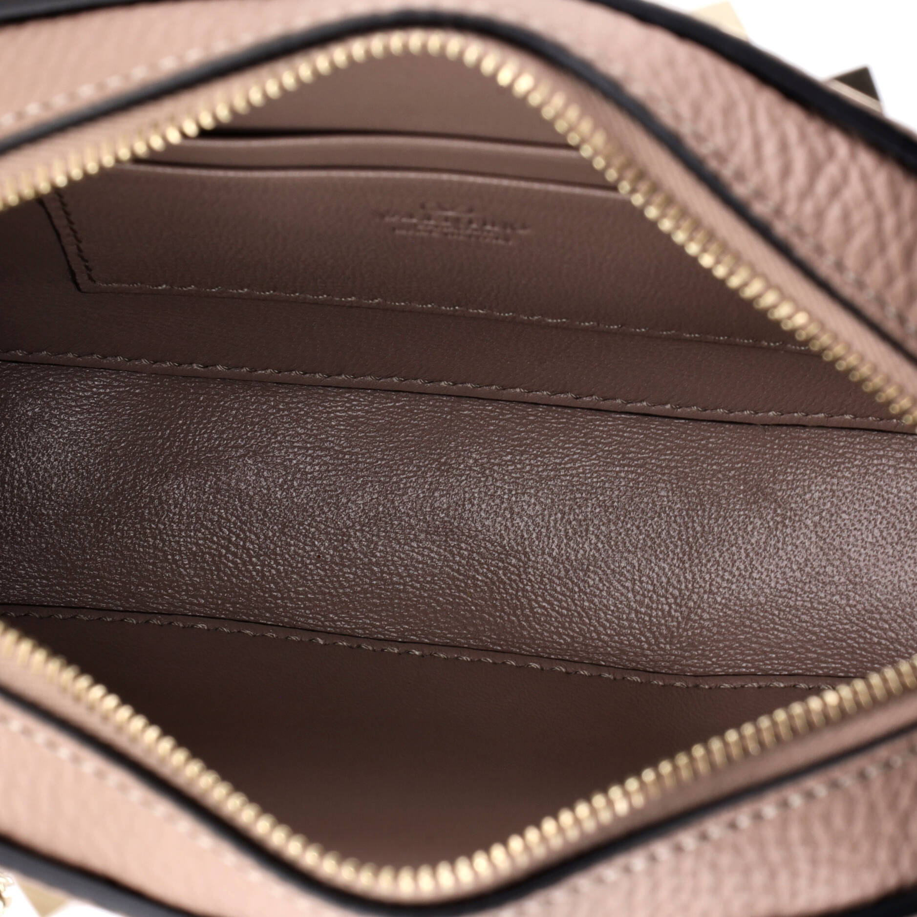 Rockstud Chain Camera Crossbody Bag Leather Small