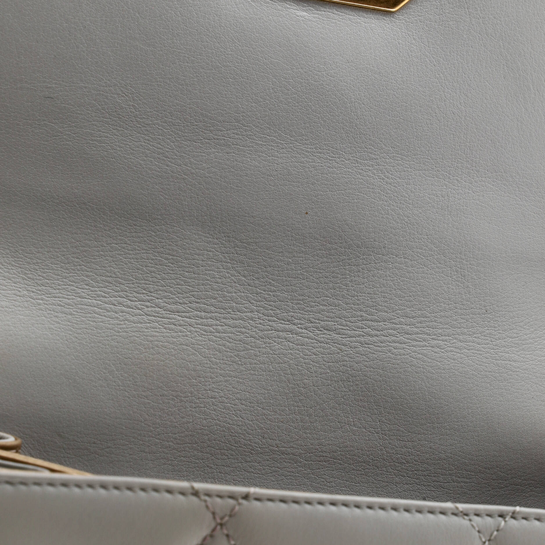Crystal Geometric Frame CC Flap Bag Quilted Calfskin Mini