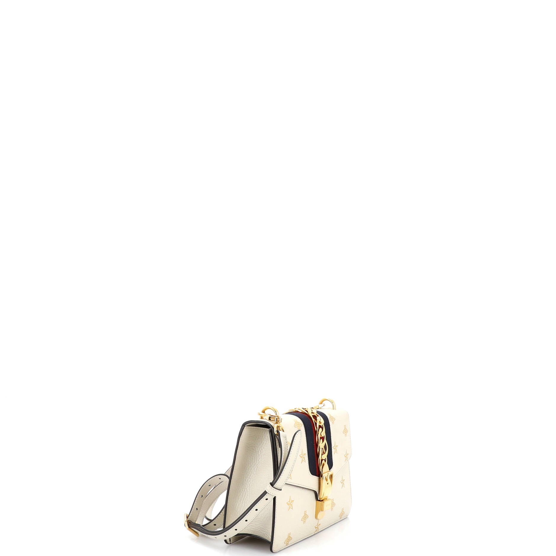 Sylvie Shoulder Bag Printed Leather Small