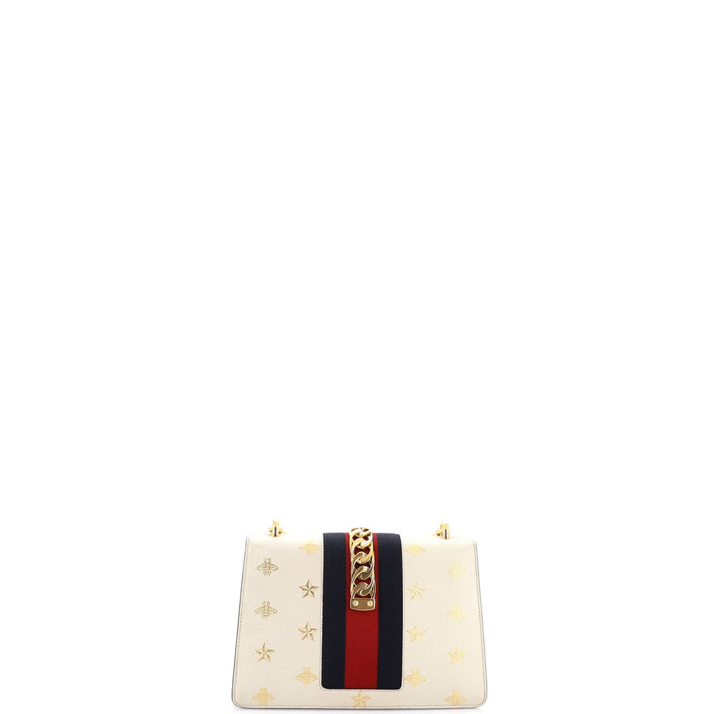 Sylvie Shoulder Bag Printed Leather Small
