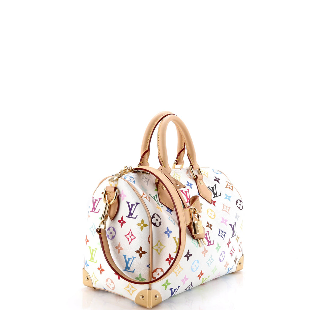 x Takashi Murakami Speedy Soft Bandouliere Bag Monogram Multicolor 25