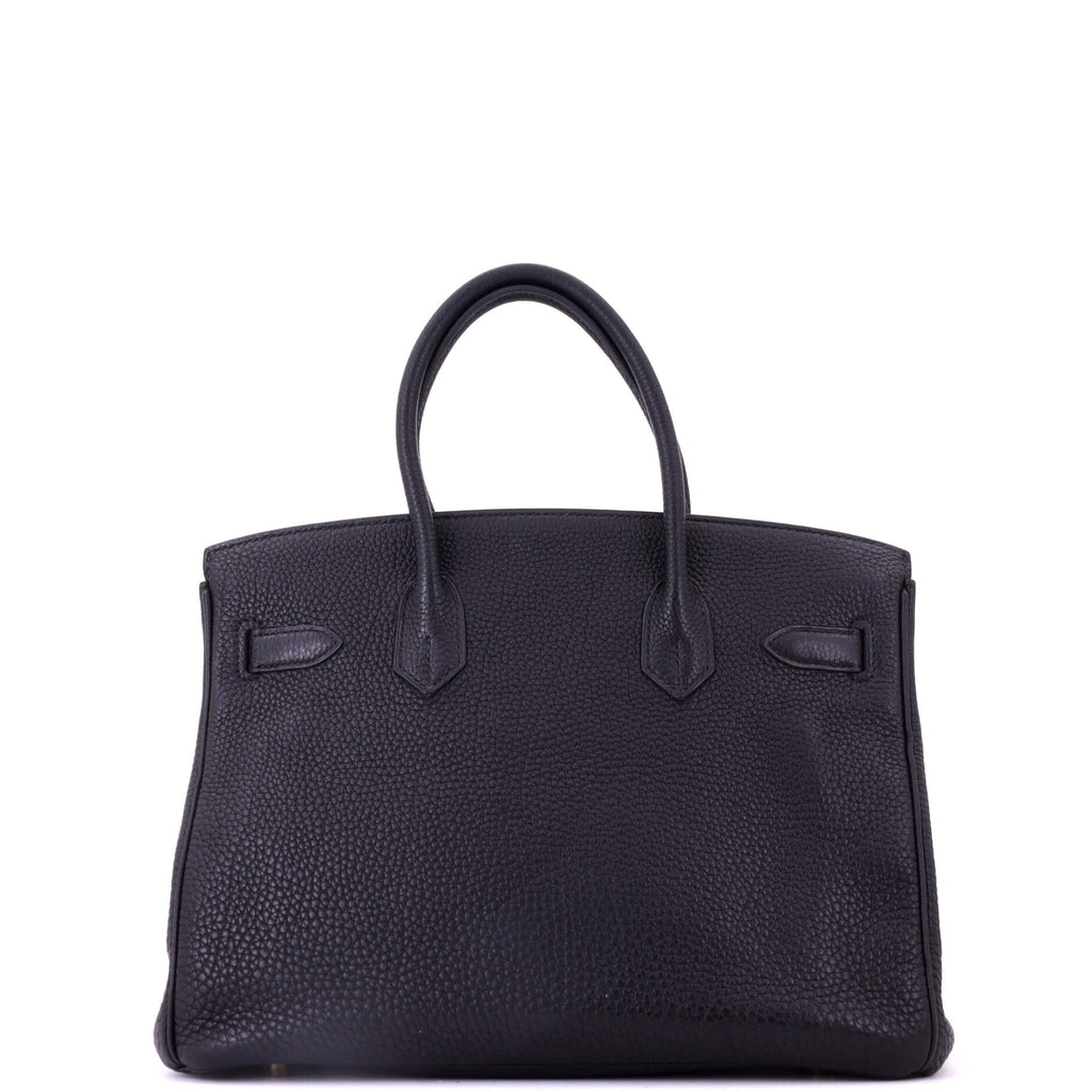 Birkin Handbag Noir Togo with Gold Hardware 30