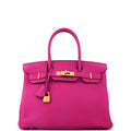 Birkin Handbag Rose Pourpre Togo with Gold Hardware 30