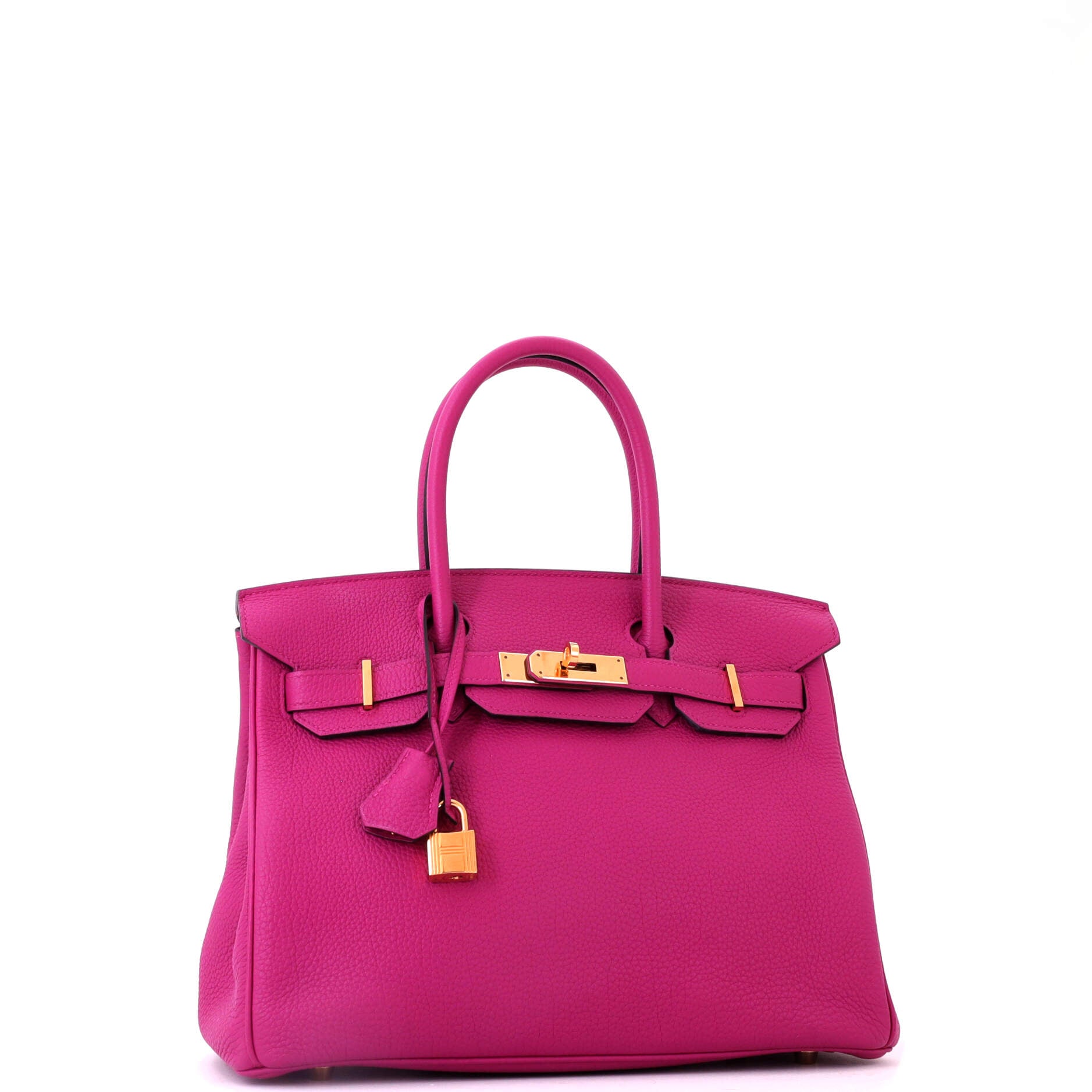 Birkin Handbag Rose Pourpre Togo with Gold Hardware 30