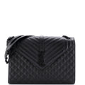 Classic Monogram Envelope Satchel Mixed Matelasse Leather Large