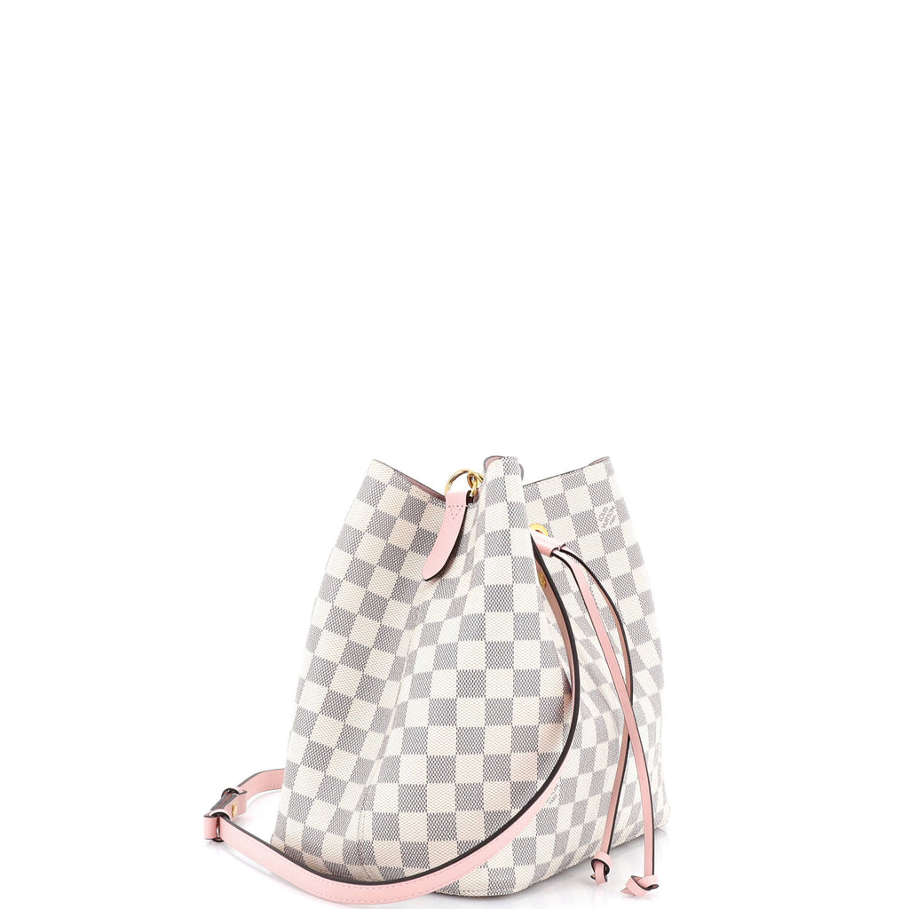 NeoNoe Handbag Damier with Leather MM